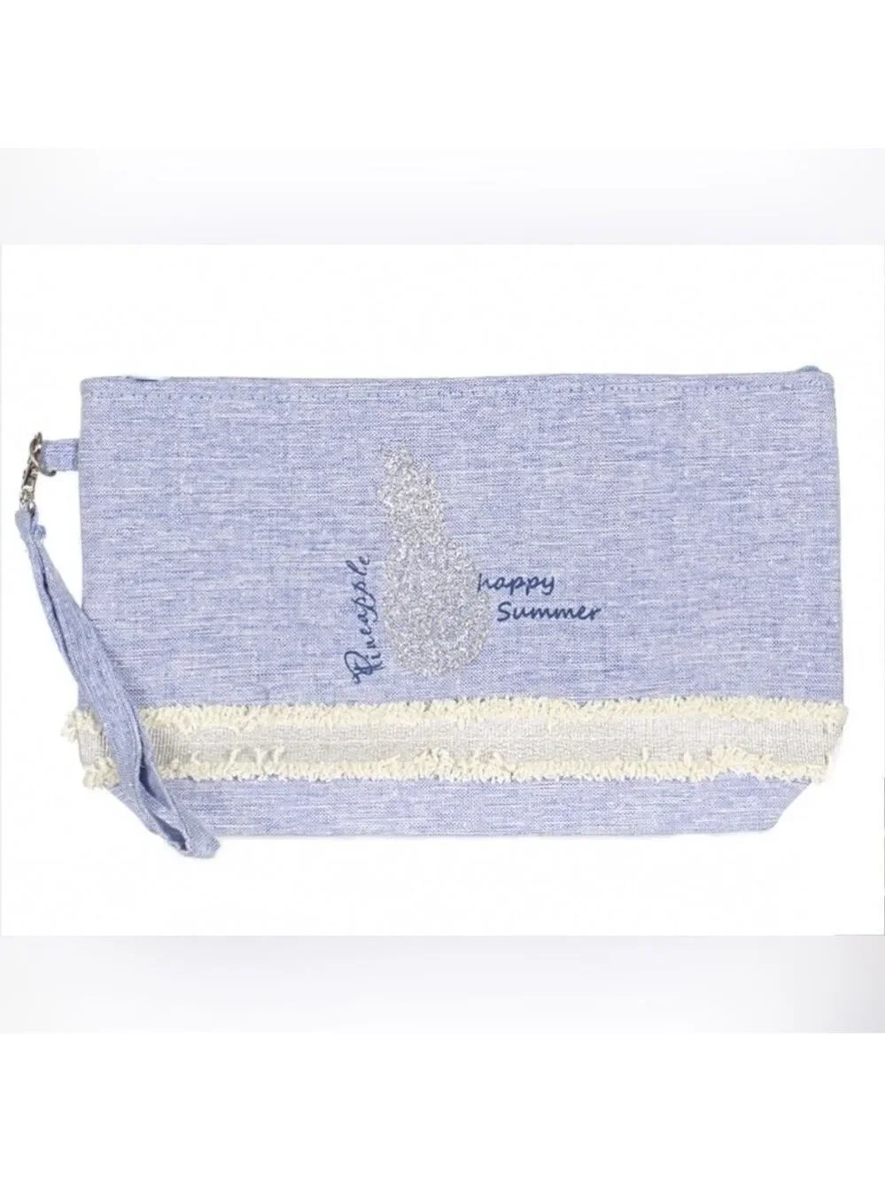 Pineapple Wristlet Beach Pouch NWT